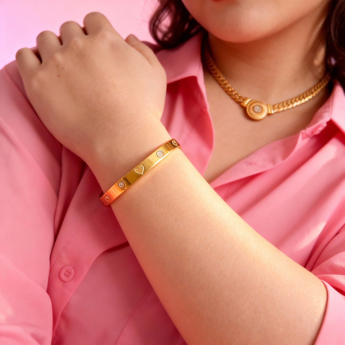 Heartfelt bangle