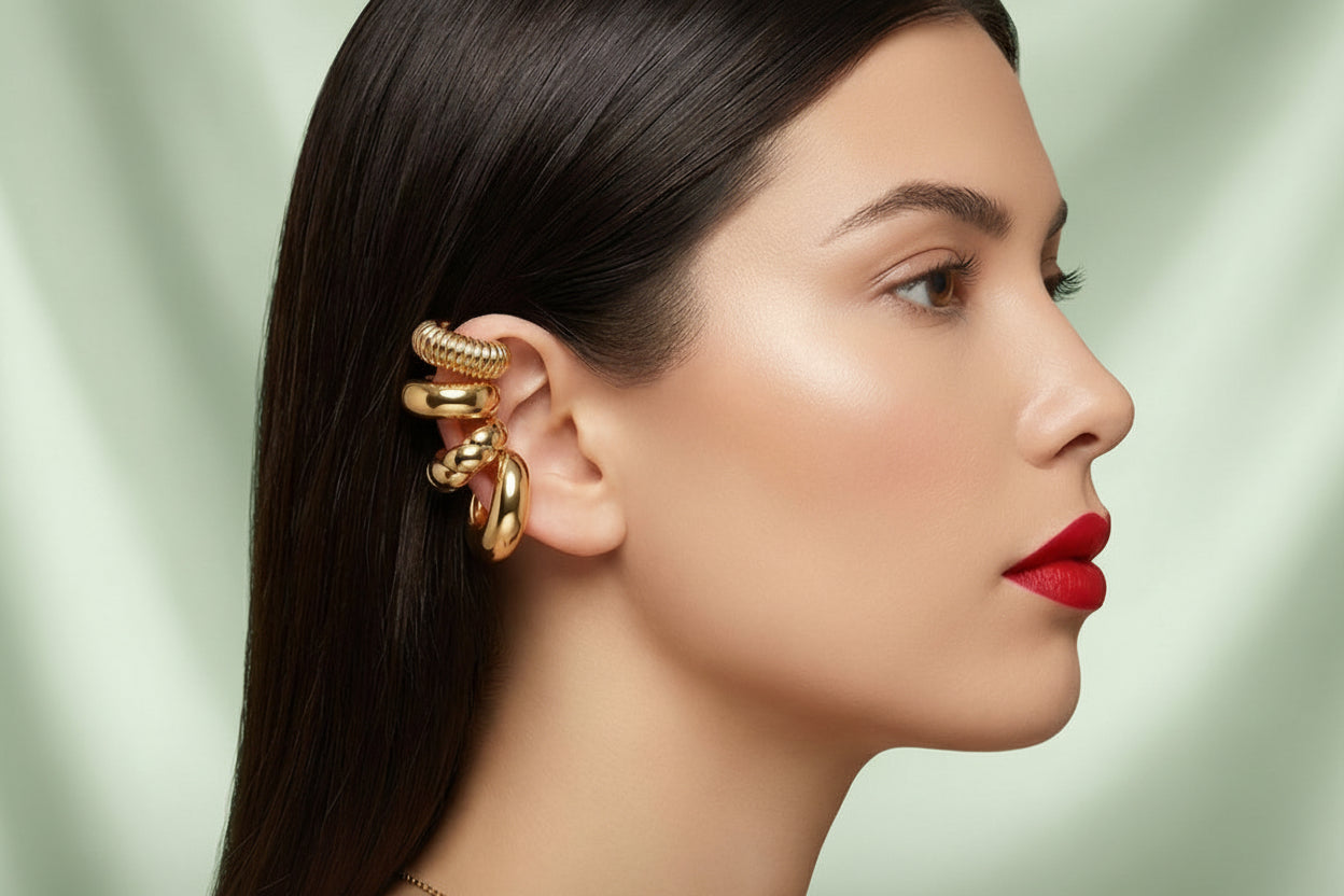 Chunky ear cuffs