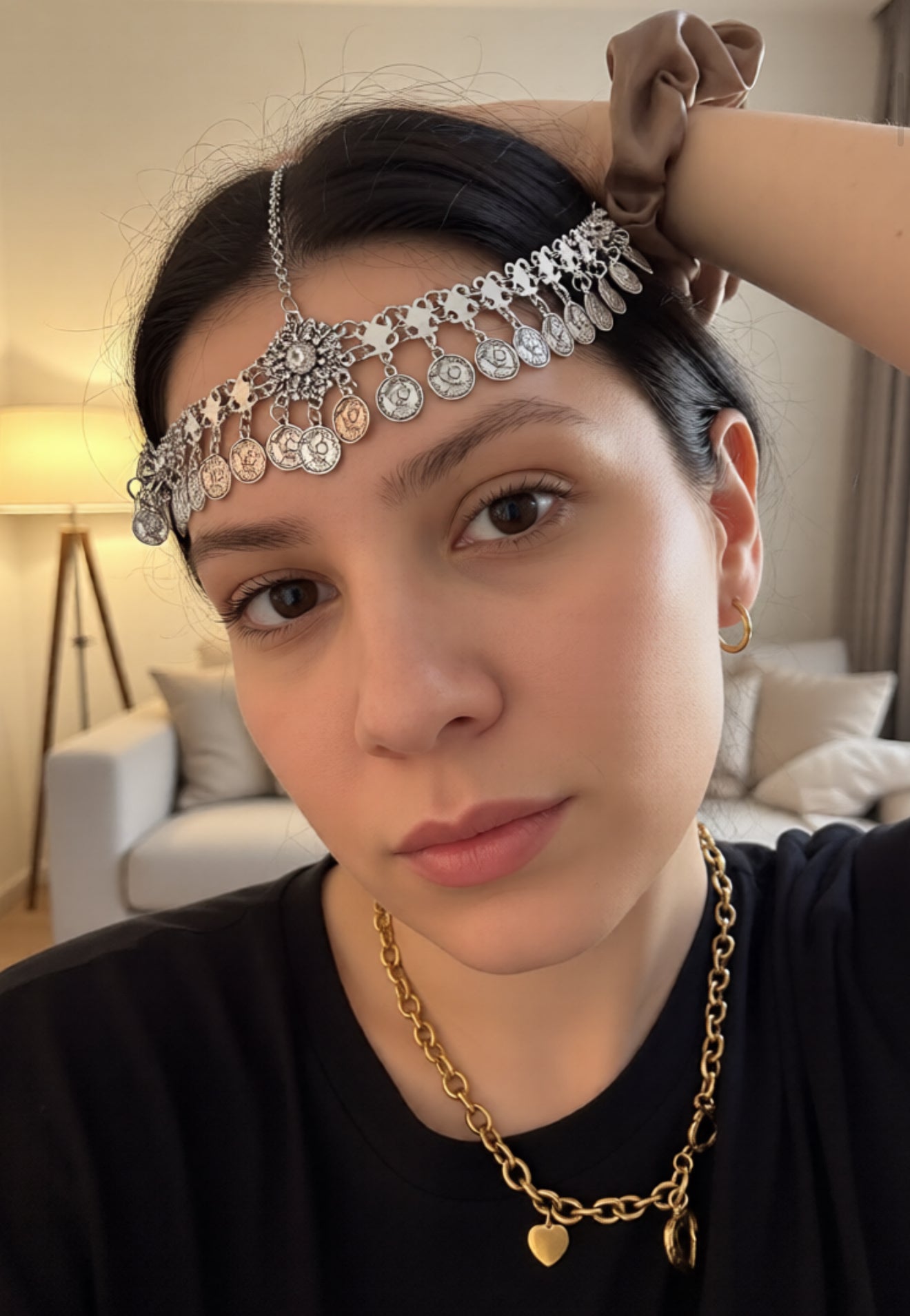 Silver headpiece