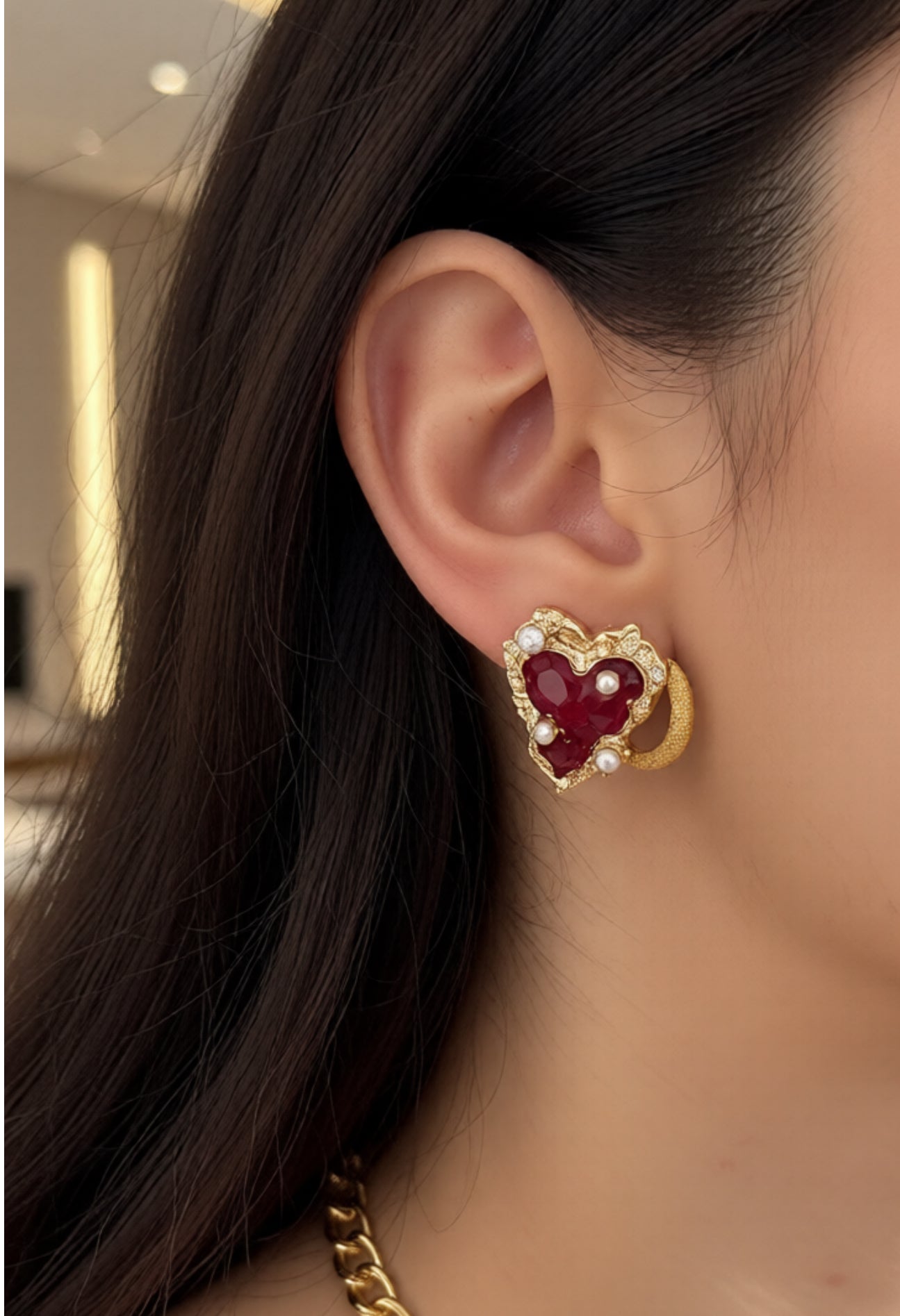 Heart earrings