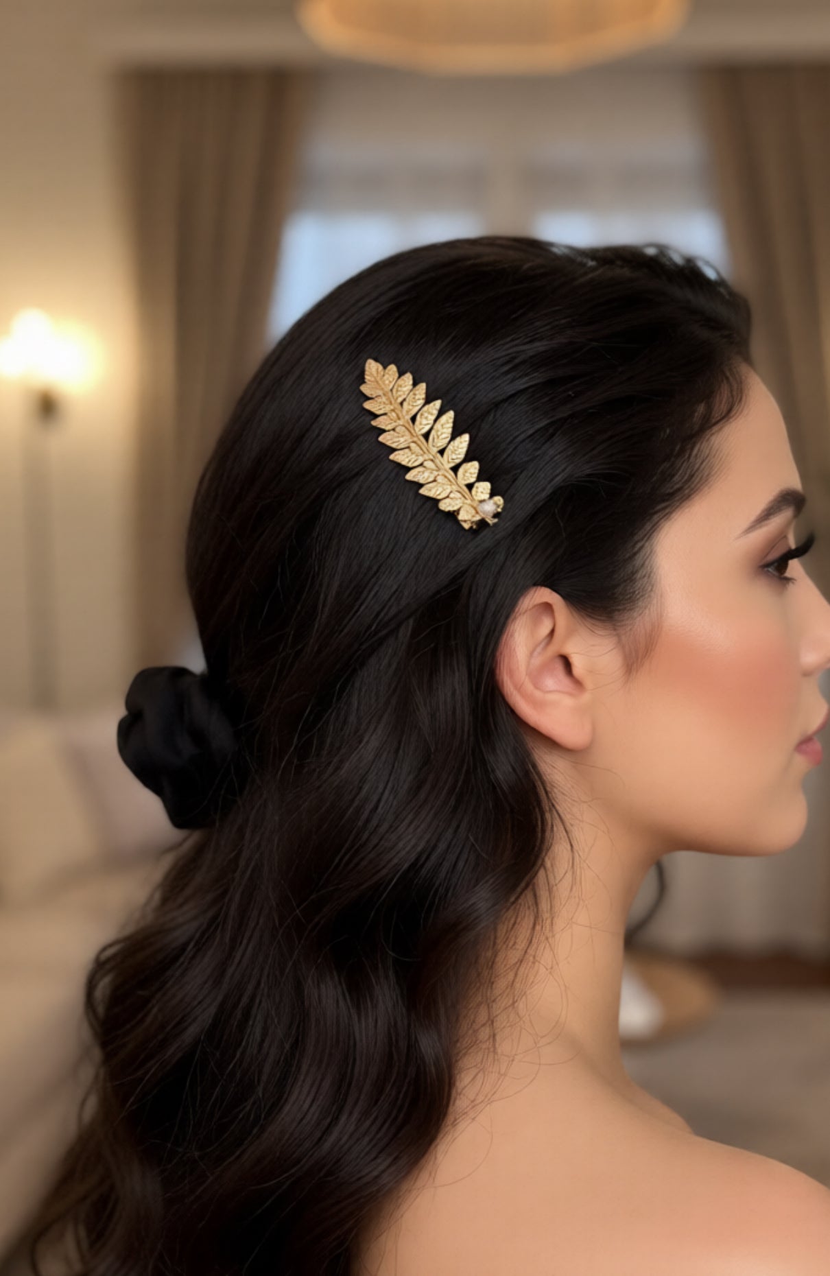 Hair clip leaf
