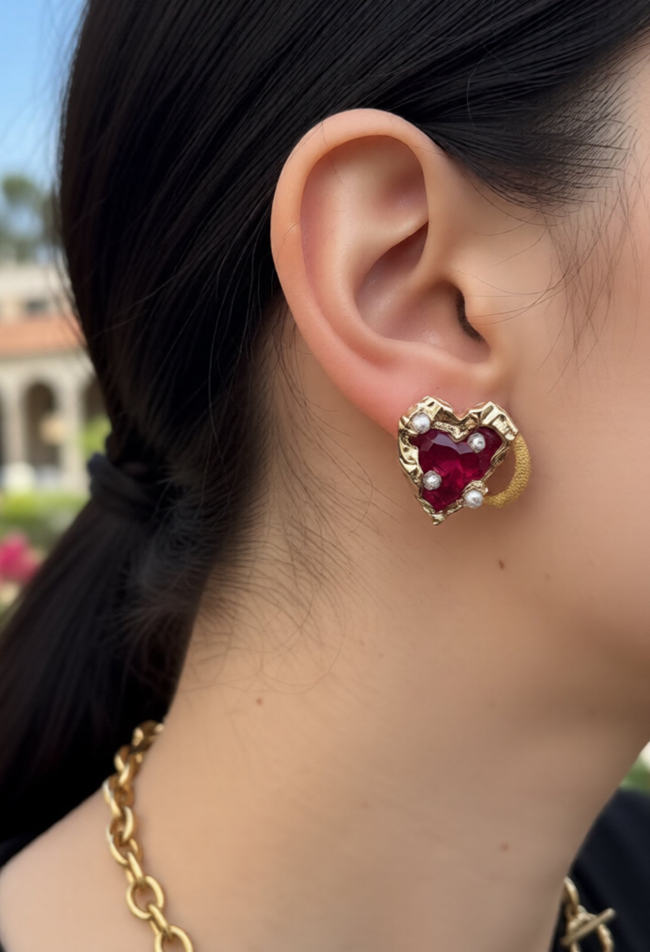 Heart earrings
