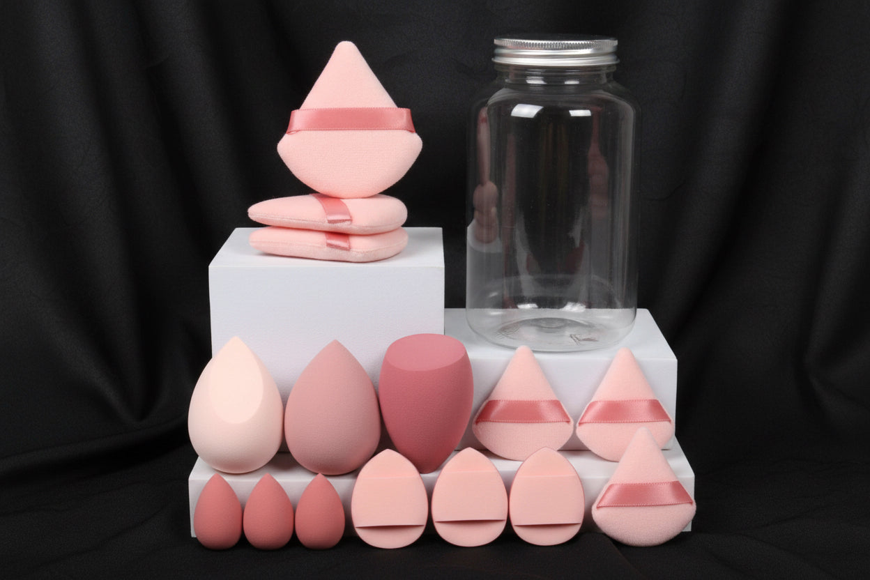 Pink Makeup Sponge Set