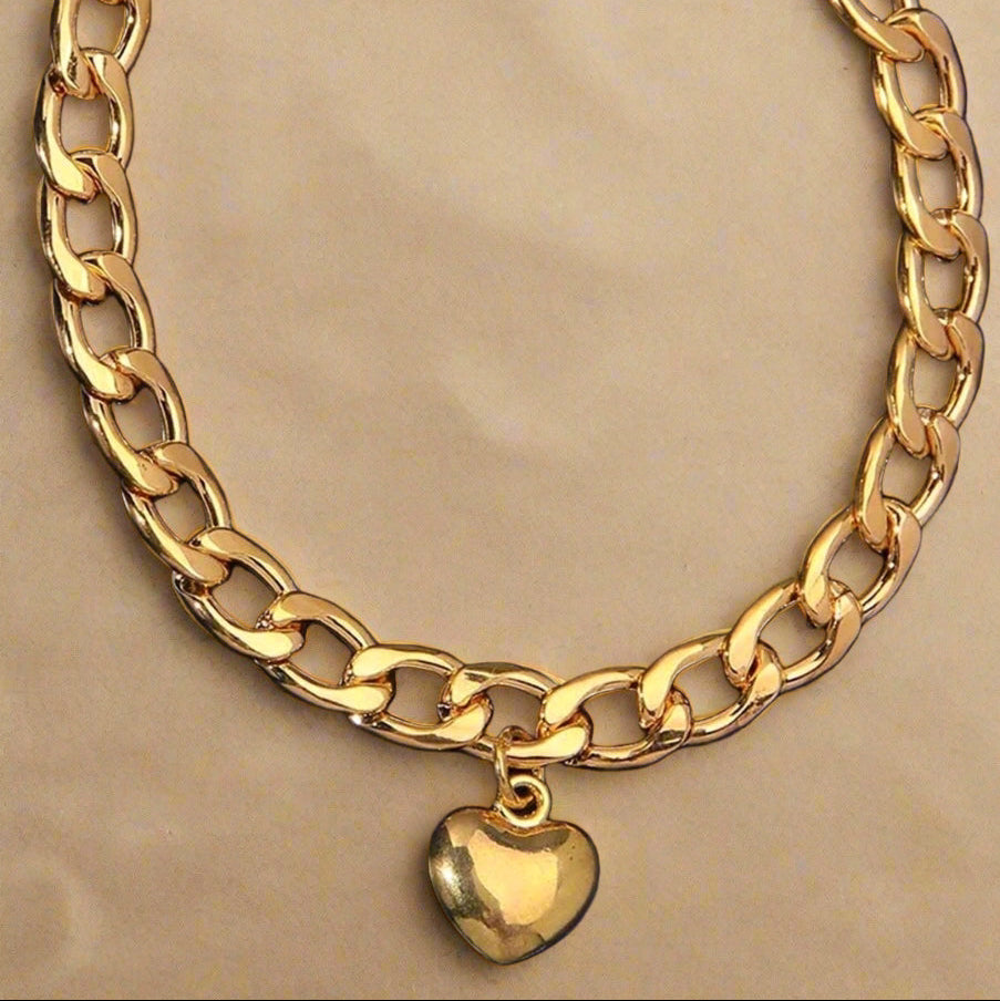 Heart anklet